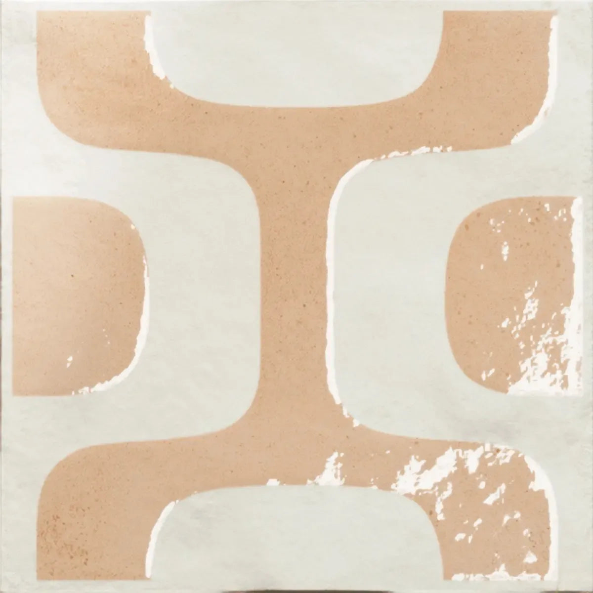 Formidus Terracotta Deco Square 8x8 Porcelain Tile | Tile Club