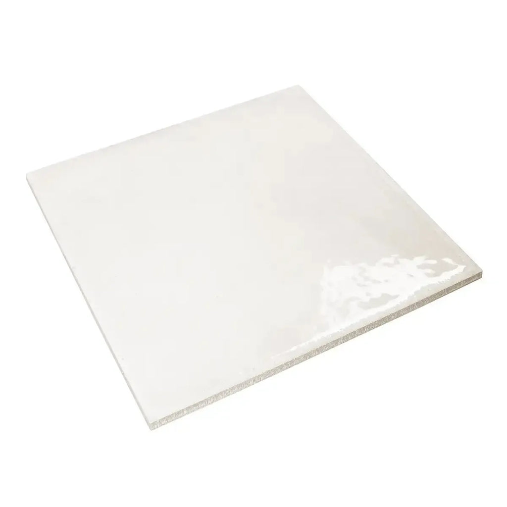 Formidus White Square 8x8 Porcelain Tile | Tile Club