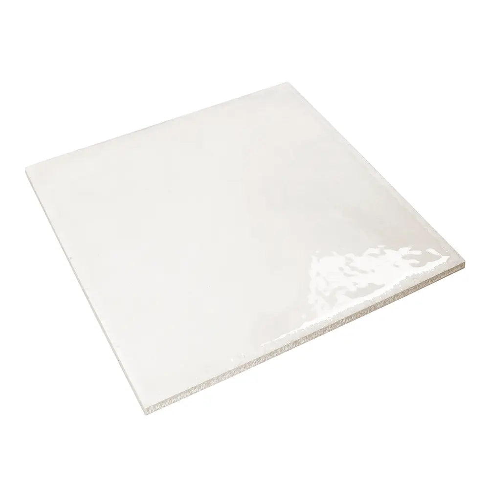Formidus White Square 8x8 Porcelain Tile | Tile Club