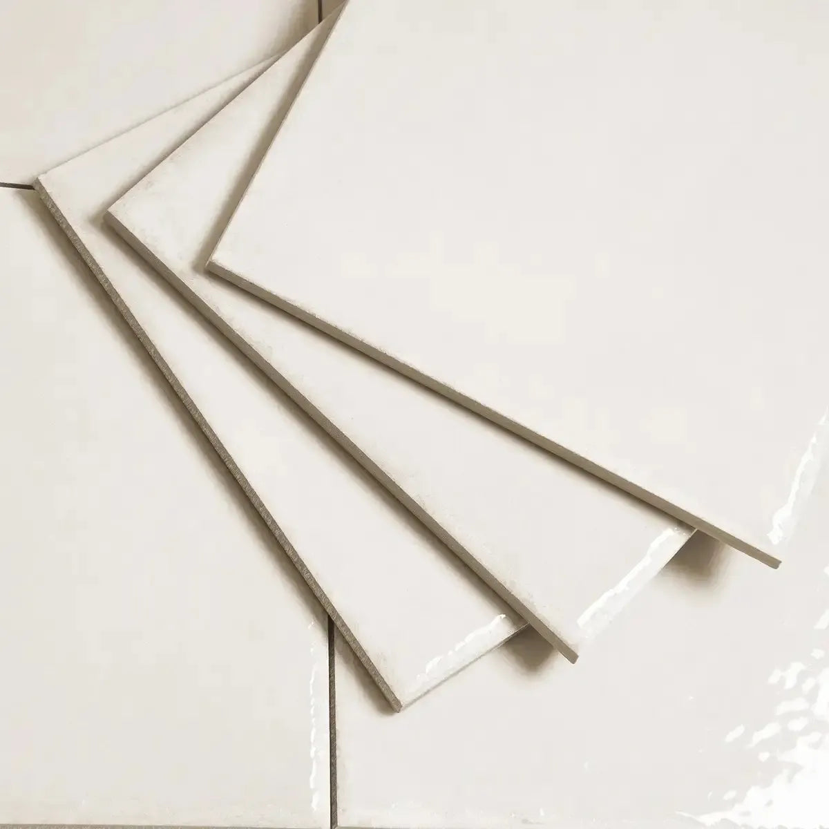 Formidus White Square 8x8 Porcelain Tile | Tile Club