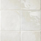 Formidus White Square 8x8 Porcelain Tile | Tile Club