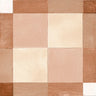 Formidus Terracotta Plaid Deco Porcelain Tile