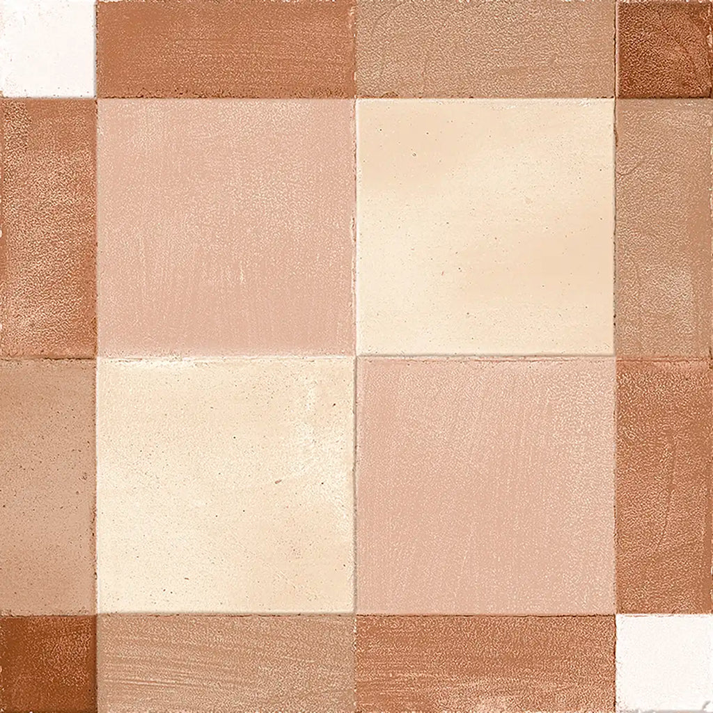 Formidus Terracotta Plaid Deco Porcelain Tile | Tile Club