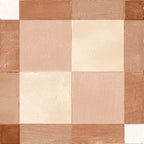 Formidus Terracotta Plaid Deco Porcelain Tile | Tile Club