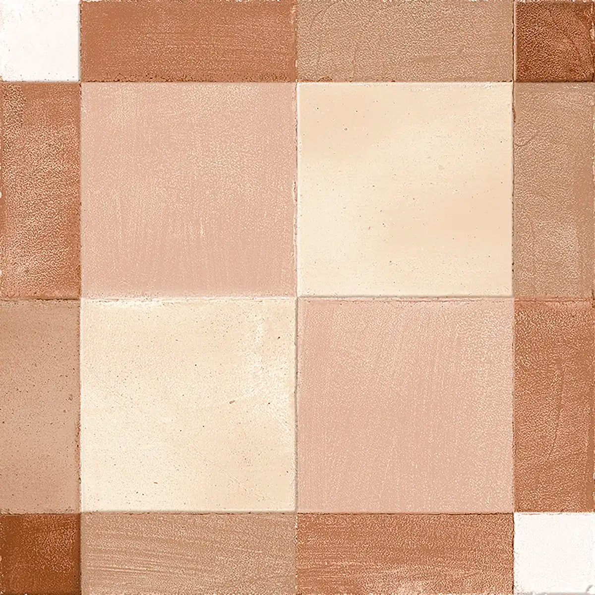 Formidus Terracotta Plaid Deco Porcelain Tile | Tile Club