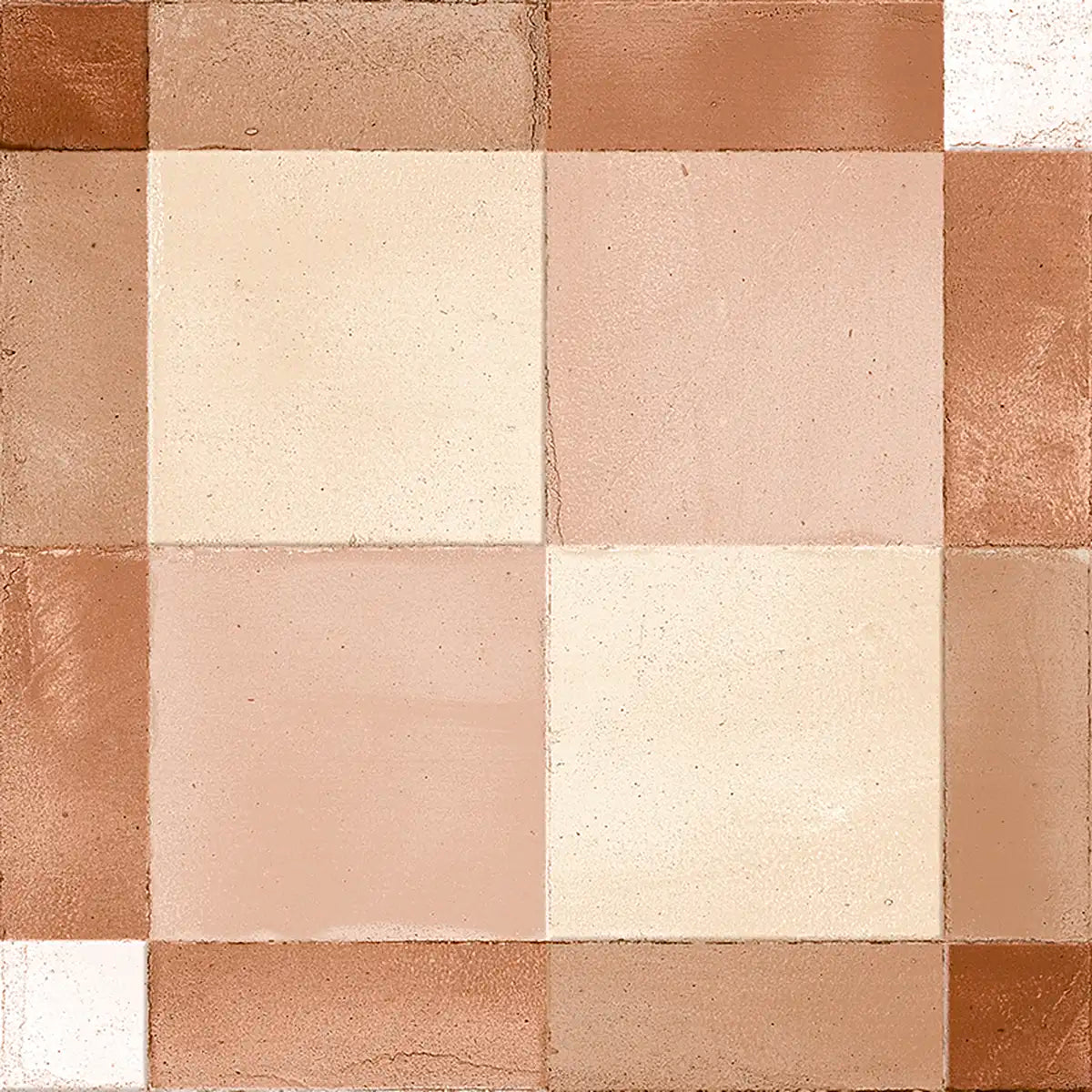 Formidus Terracotta Plaid Deco Porcelain Tile | Tile Club
