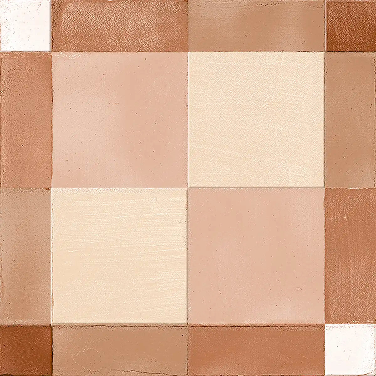 Formidus Terracotta Plaid Deco Porcelain Tile | Tile Club