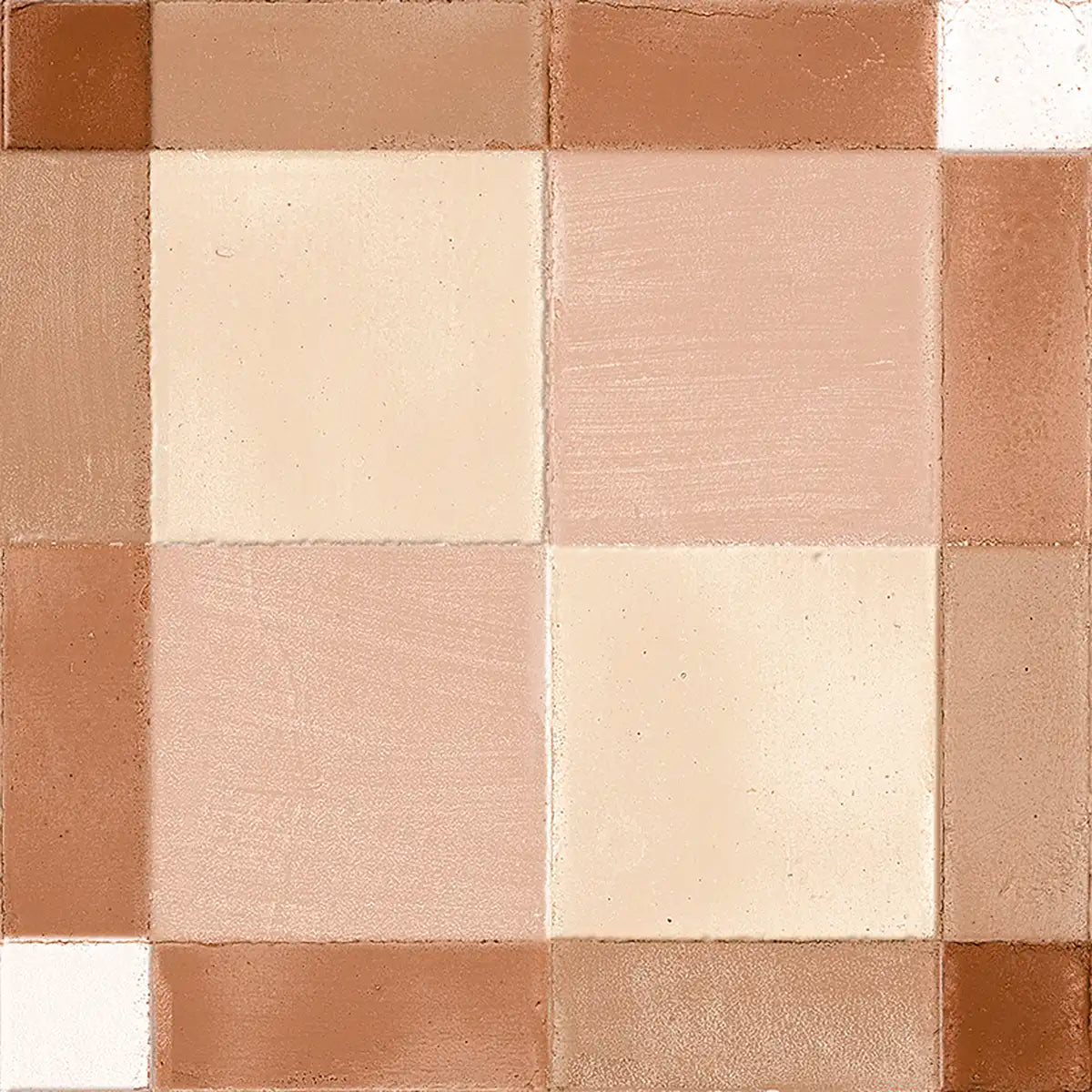 Formidus Terracotta Plaid Deco Porcelain Tile | Tile Club