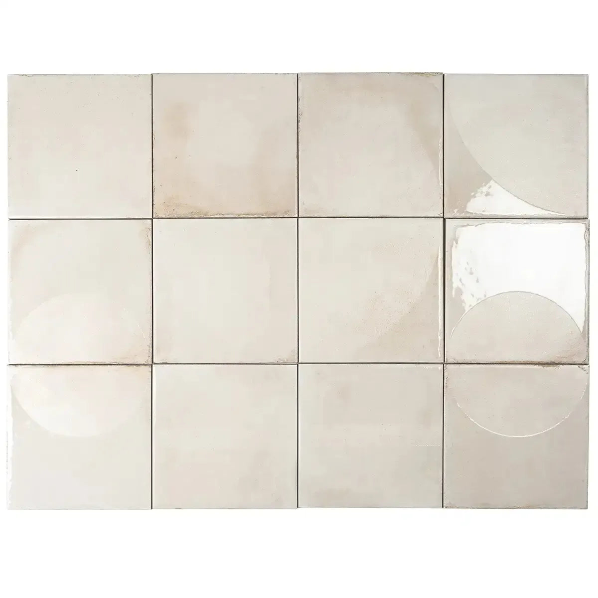 Formidus Sand Deco Square 8x8 Porcelain Tile | Tile Club