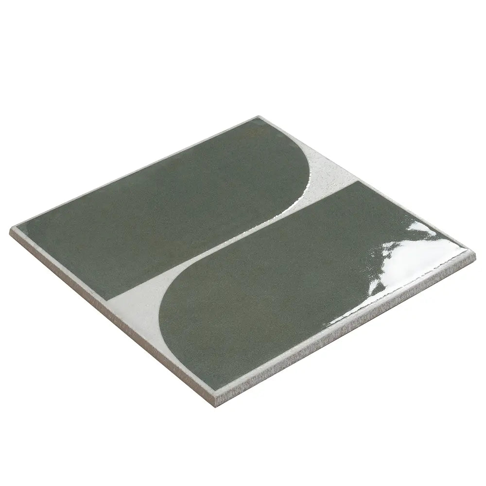 Formidus Evergreen Deco Square 8x8 Porcelain Tile | Tile Club