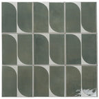 Formidus Evergreen Deco Square 8x8 Porcelain Tile | Tile Club