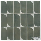 Formidus Evergreen Deco Square 8x8 Porcelain Tile | Tile Club