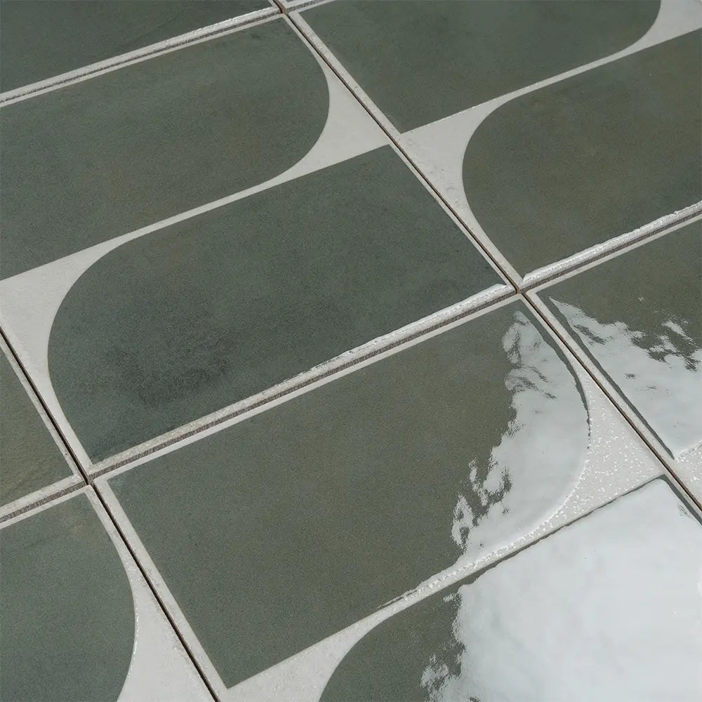 Formidus Evergreen Deco Square 8x8 Porcelain Tile | Tile Club