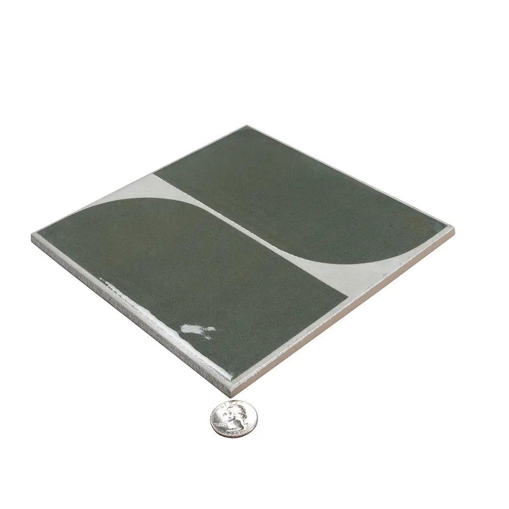 Formidus Evergreen Deco Square 8x8 Porcelain Tile | Tile Club