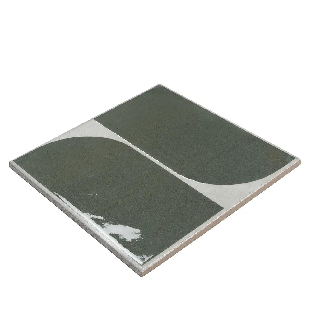 Formidus Evergreen Deco Square 8x8 Porcelain Tile | Tile Club