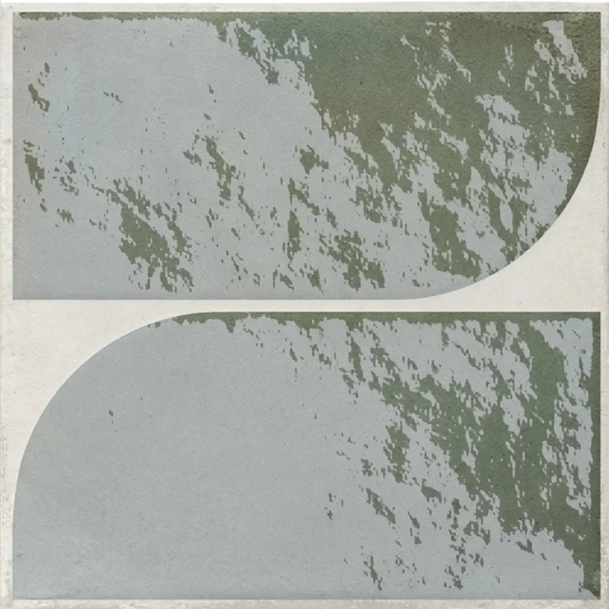 Formidus Evergreen Deco Square 8x8 Porcelain Tile Sample