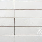 Colobric White Brick 2x16 Ceramic Wall Tile | Tile Club