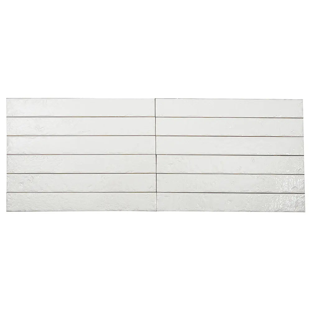 Colobric White Brick 2x16 Ceramic Wall Tile | Tile Club