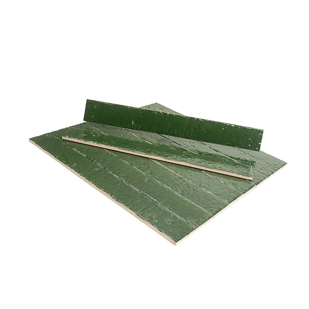 Colobric Green Brick 2x16 Ceramic Wall Tile | Tile Club