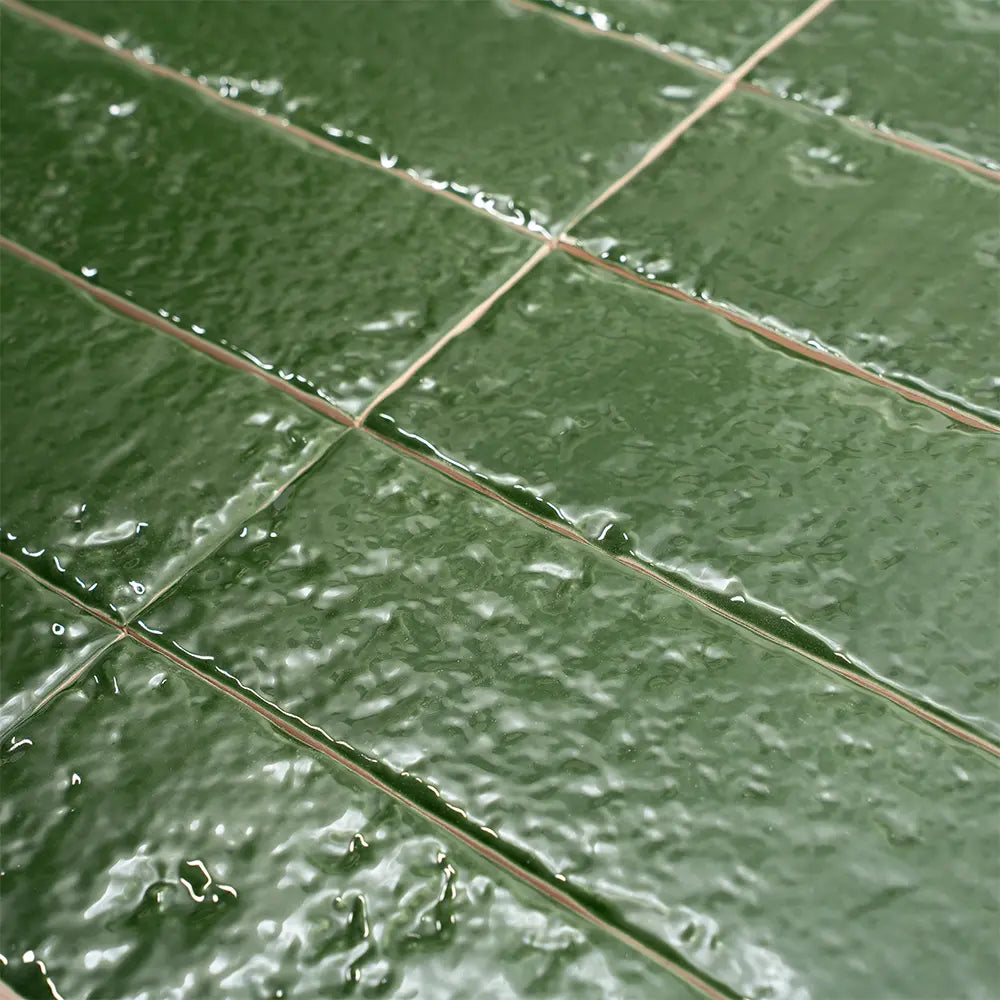 Colobric Green Brick 2x16 Ceramic Wall Tile | Tile Club