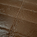 Colobric Brown Brick 2x16 Ceramic Wall Tile
