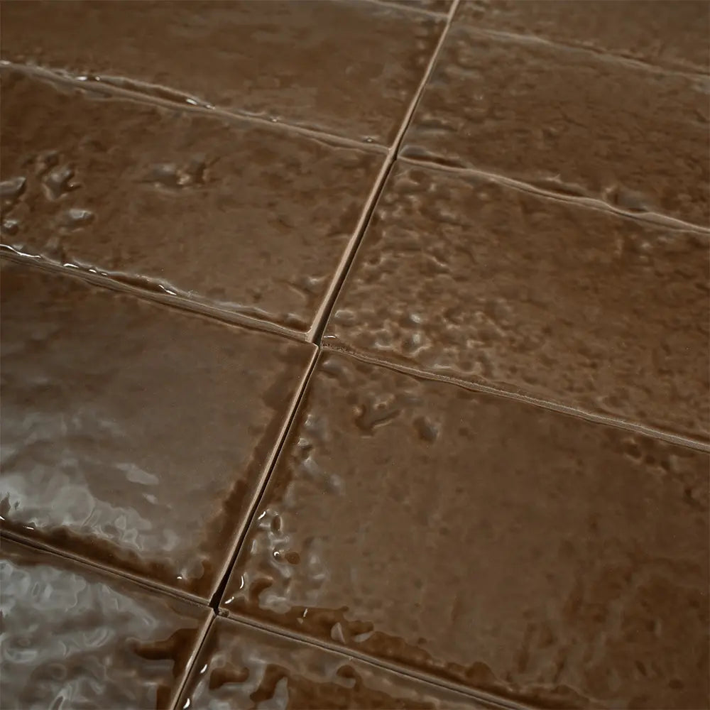 Colobric Brown Brick 2x16 Ceramic Wall Tile