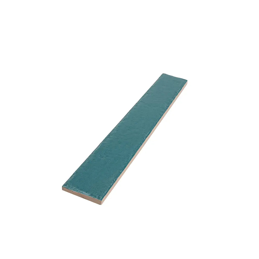 Colobric Bright Teal Brick 2x16 Ceramic Wall Tile | Tile Club