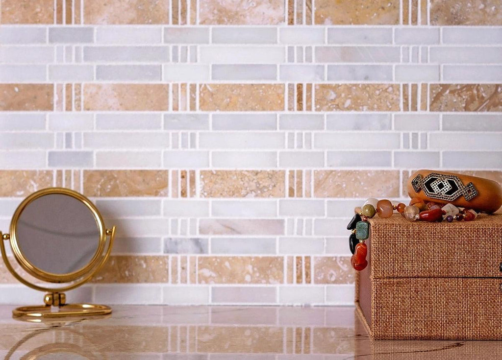 bamboo tiles backsplash