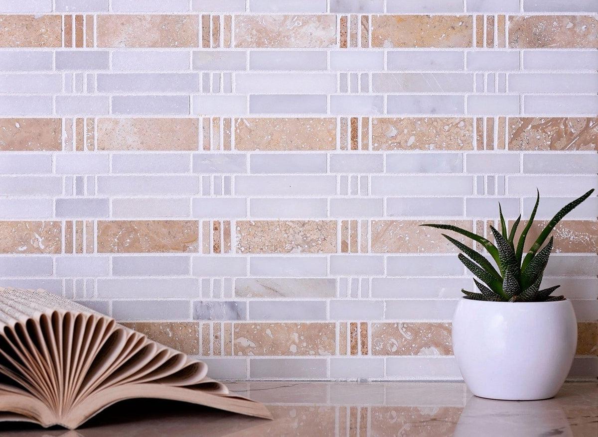 bamboo inspired marble tile