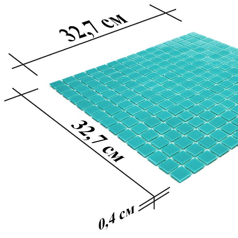 Beach Blue Squares Glass Pool Tile | Tile Club