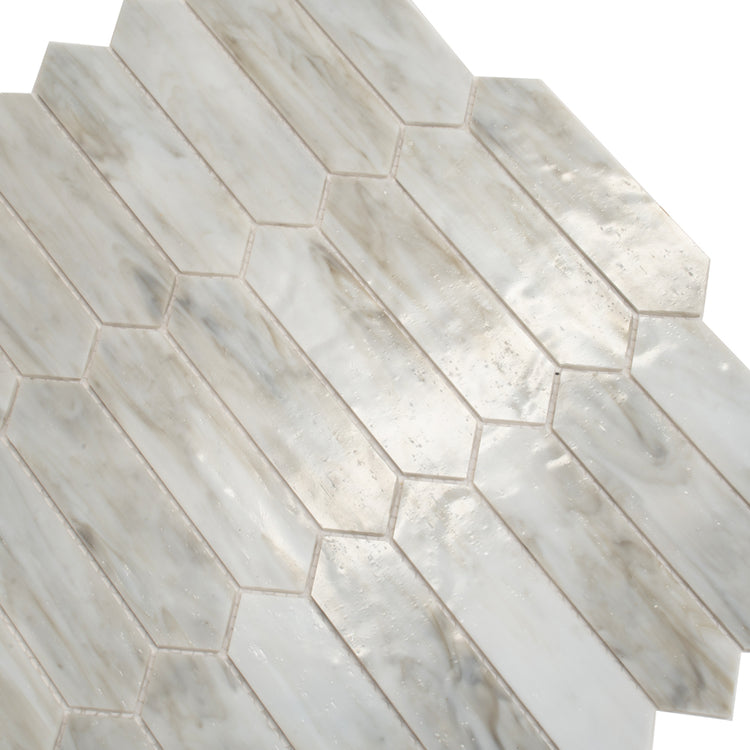 Beige Opal Picket Glass Mosaic | Tile Club