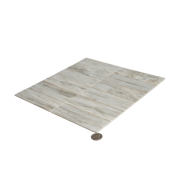 Beige Opal Rectangle Glass Mosaic | Tile Club