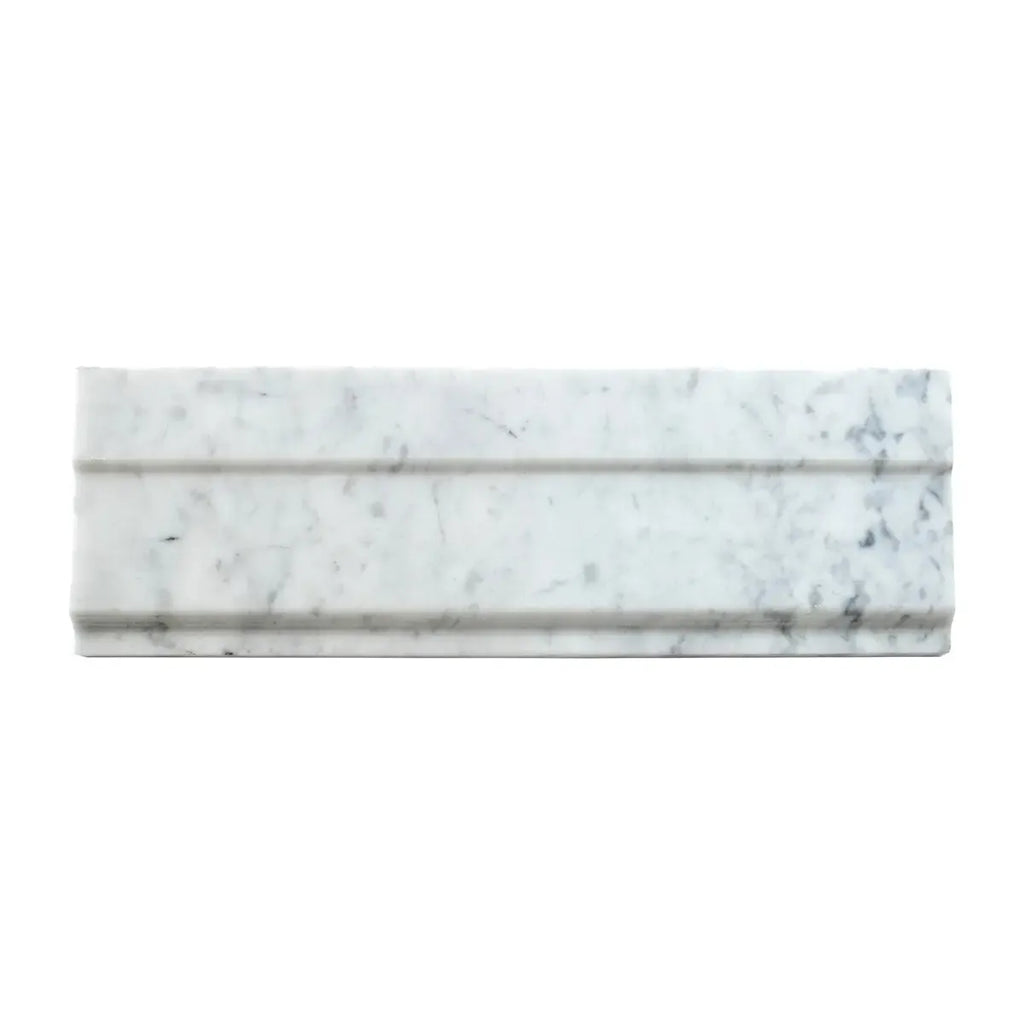 Bianco Carrara Marble Nova Baseboard Polished | Tile Club