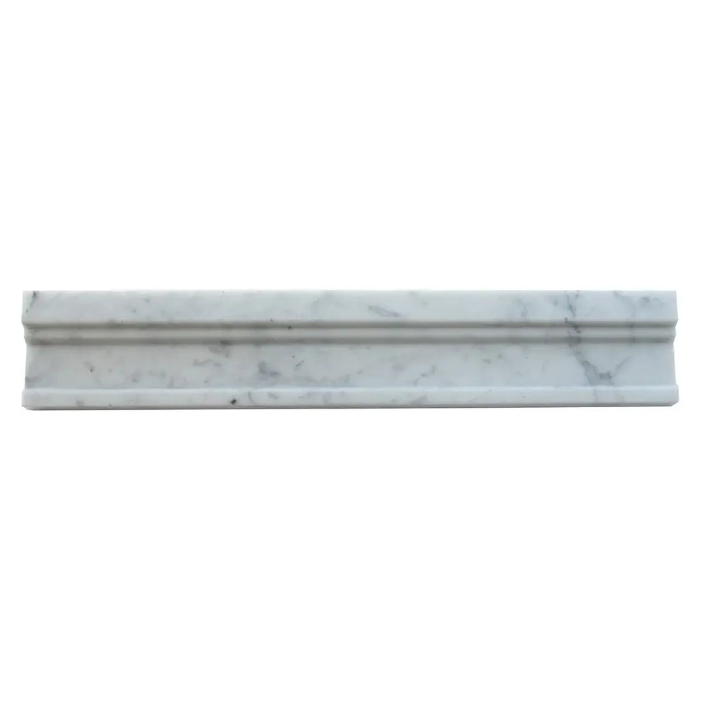 Bianco Carrara Marble Nova Chair Rail Polished | Tile Club