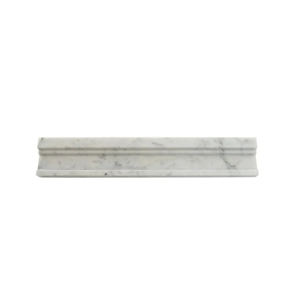 Bianco Carrara Marble Nova Chair Rail Polished | Tile Club