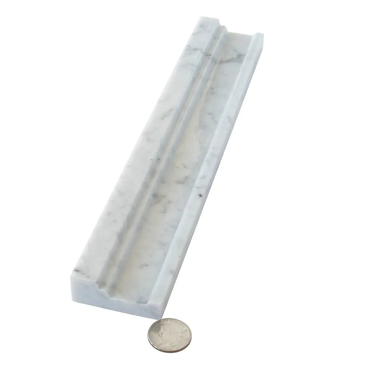 Bianco Carrara Marble Nova Chair Rail Polished | Tile Club