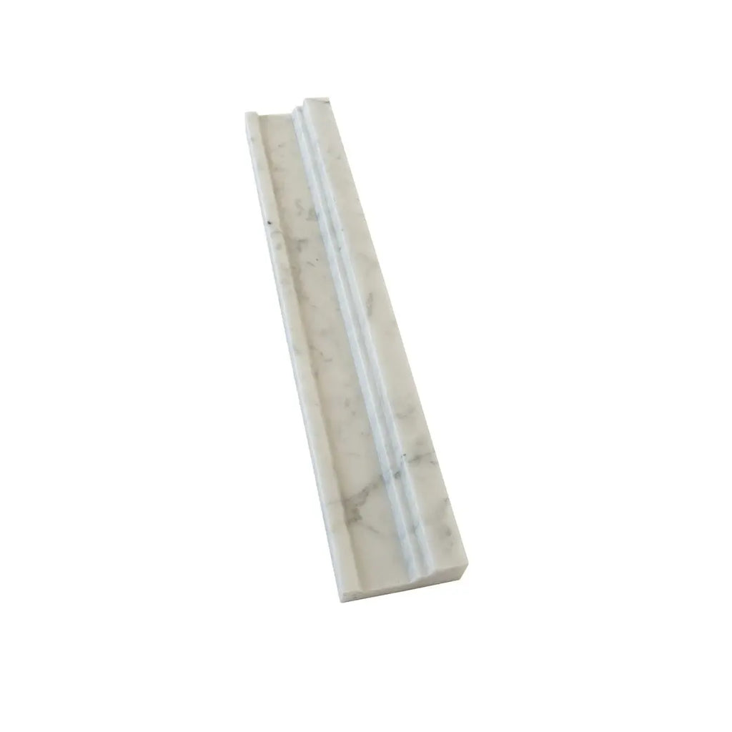 Bianco Carrara Marble Nova Chair Rail Polished | Tile Club