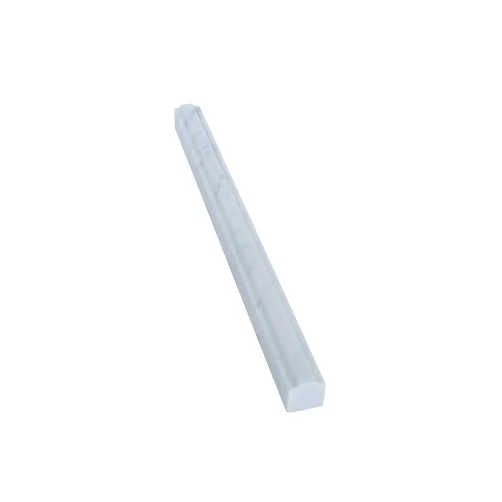 Bianco Carrara Marble Nova Pencil Liner Honed | Tile Club