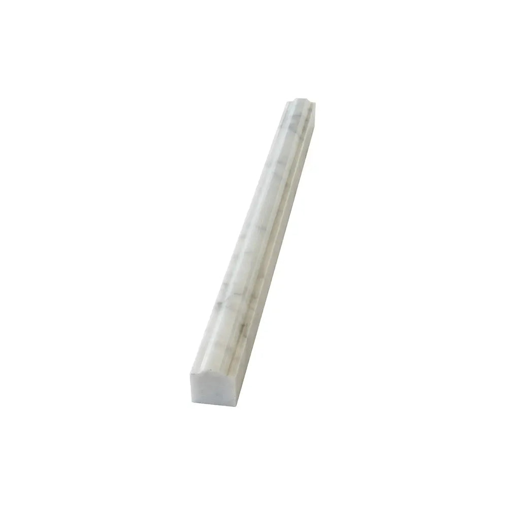 Bianco Carrara Marble Nova Pencil Liner Polished | Tile Club