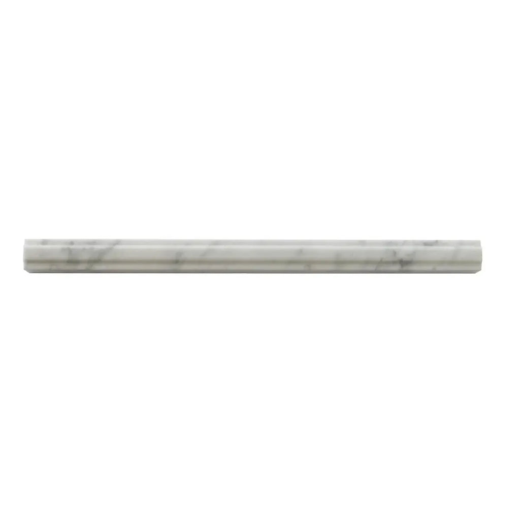 Bianco Carrara Marble Nova Pencil Liner Polished | Tile Club