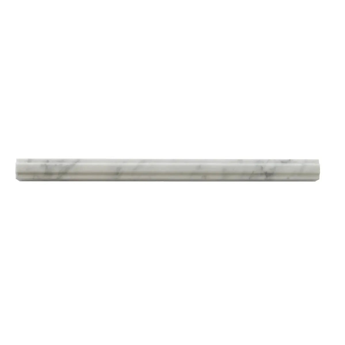 Bianco Carrara Marble Nova Pencil Liner Polished | Tile Club