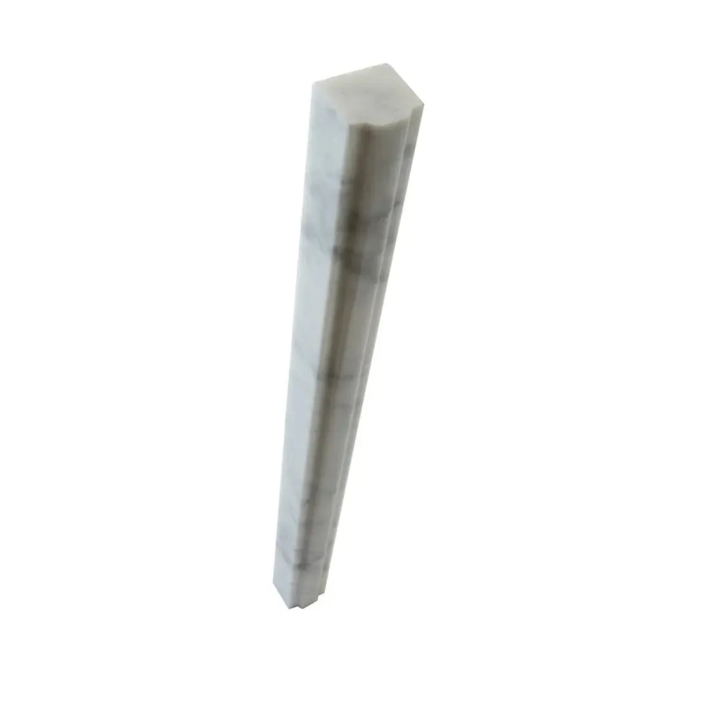 Bianco Carrara Marble Nova Pencil Liner Polished | Tile Club