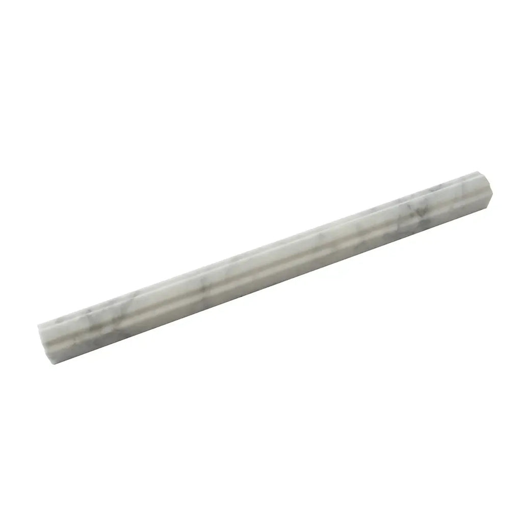 Bianco Carrara Marble Nova Pencil Liner Polished | Tile Club
