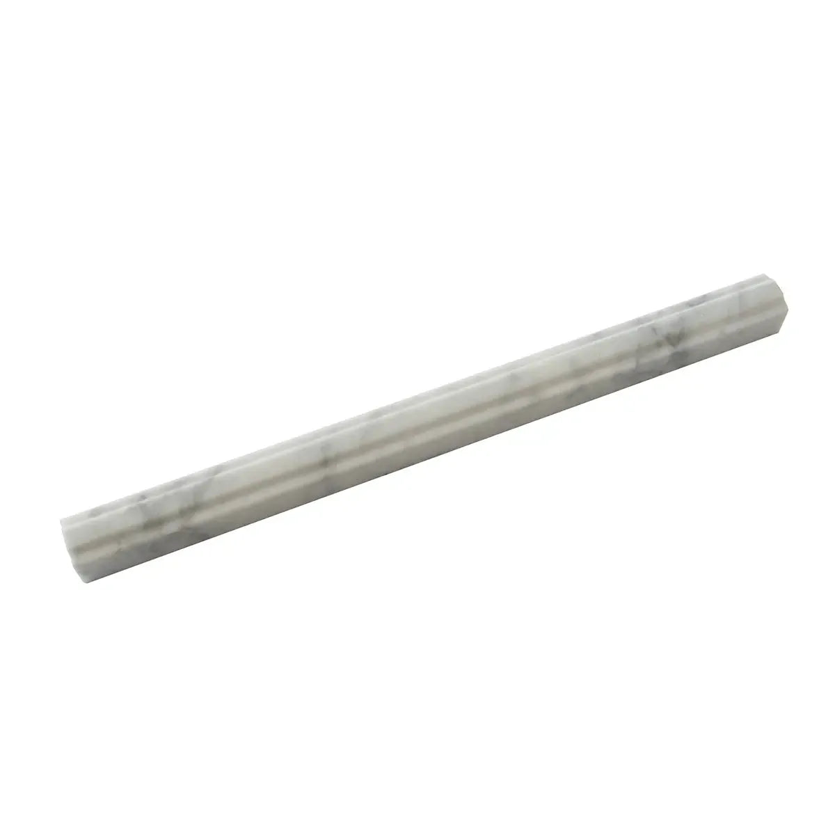Bianco Carrara Marble Nova Pencil Liner Polished | Tile Club