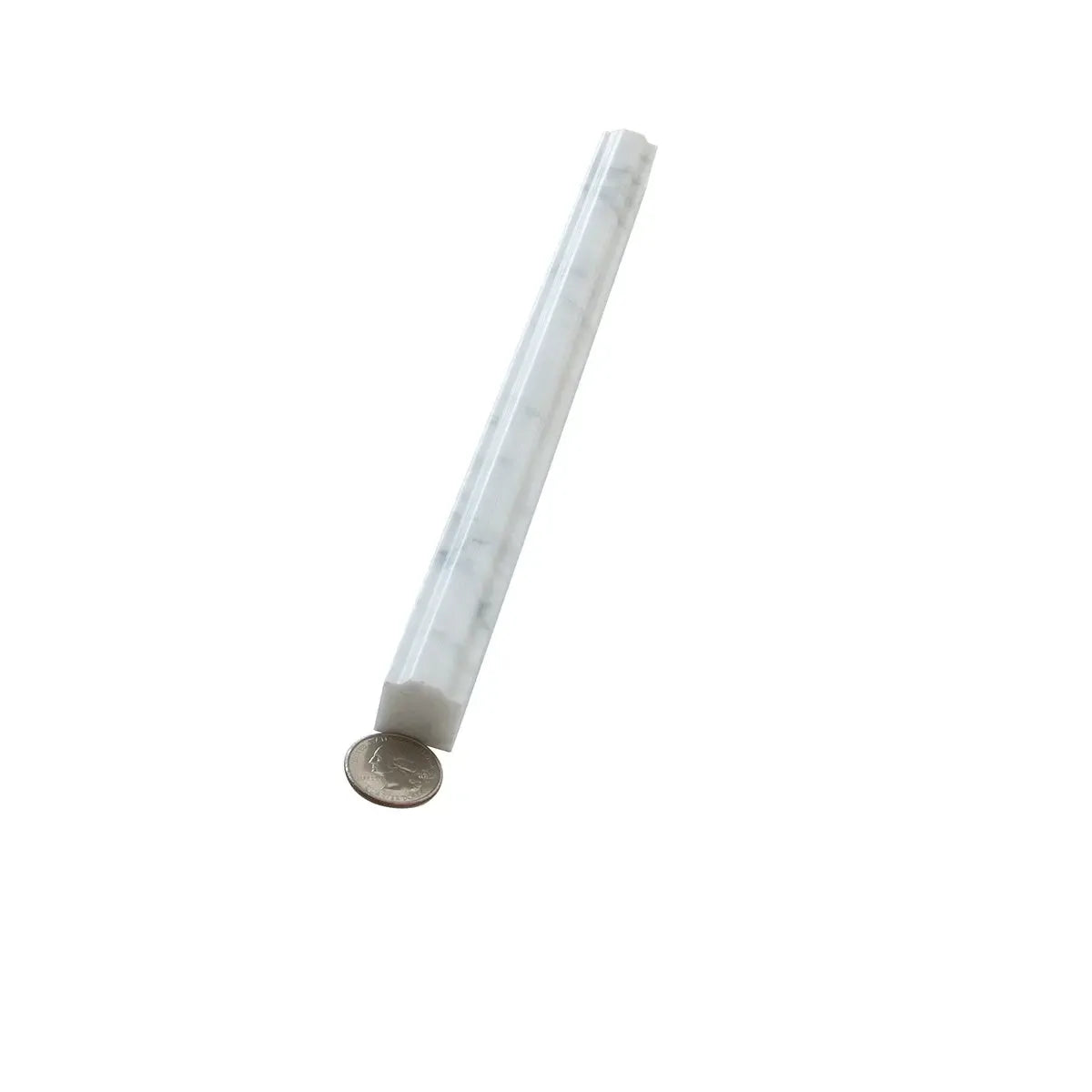 Bianco Carrara Marble Nova Pencil Liner Polished | Tile Club