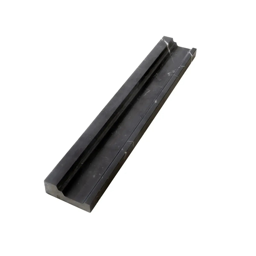 Black Marble Nova Chair Rail Polished | Tile Club