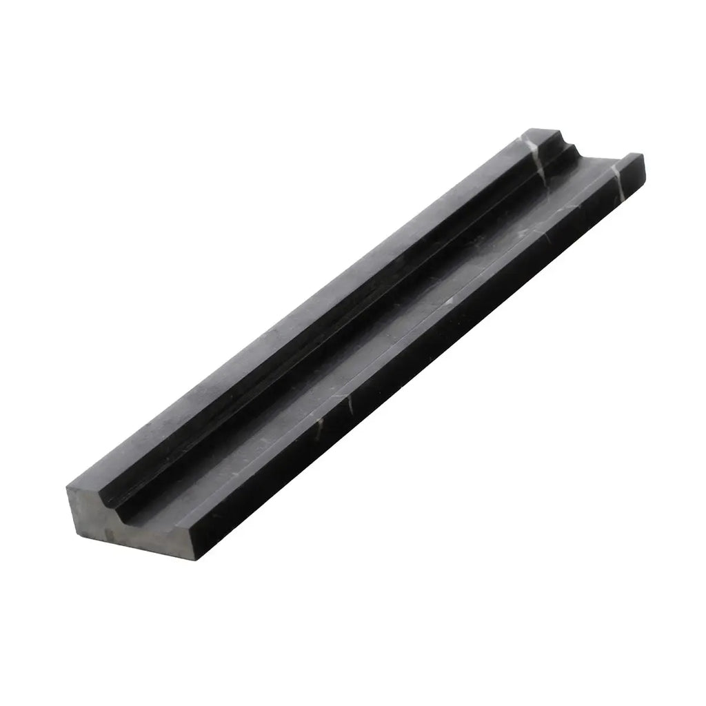 Black Marble Nova Chair Rail Polished | Tile Club