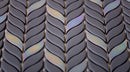 Blue Leaf Recycled Glass Mosaic Tile