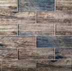 Blue Wooden Glass Subway Mosaic Tile | Tile Club