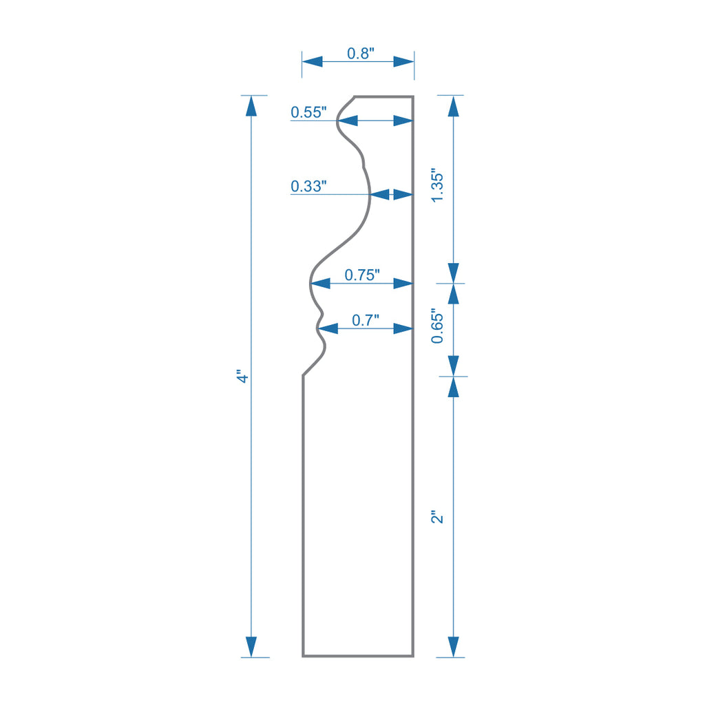 Bardiglio Marble Baseboard Polished | Tile Club